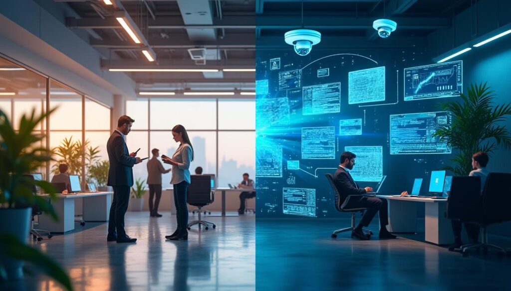 découvrez comment les applications rh transforment le paysage du travail : opportunité d'innovation ou outil de surveillance ? plongez dans cette réflexion sur les avantages et les inconvénients des technologies rh en entreprise.