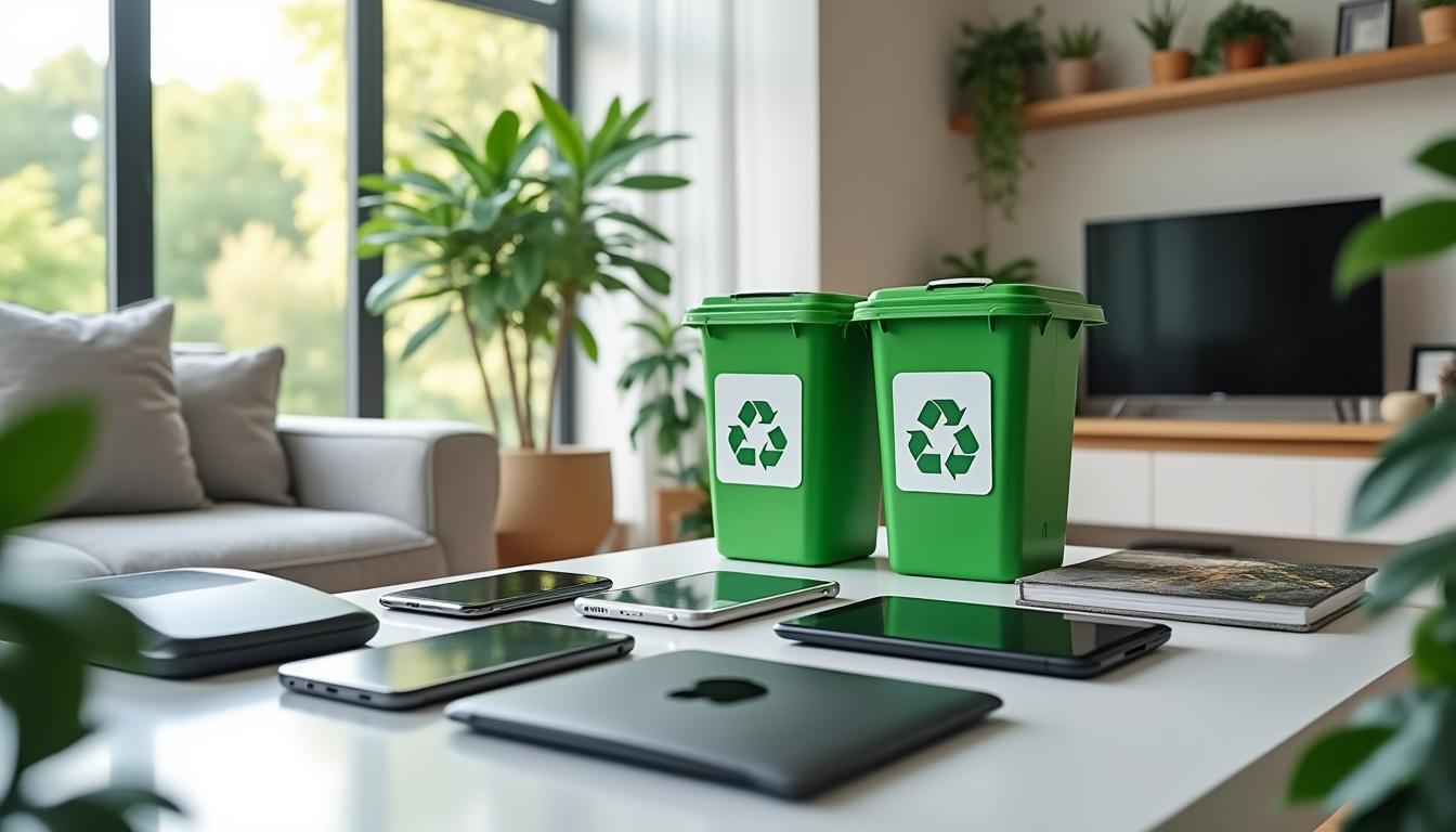 guide pratique pour recycler vos appareils high‑tech à la maison : tri, réemploi, réparation, effacement des données et points de collecte, écogestes.