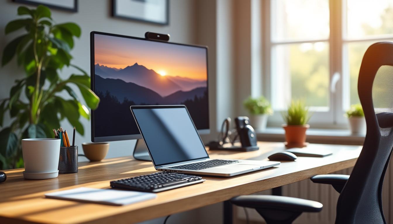 découvrez la configuration idéale d’un pc portable pour le télétravail : autonomie renforcée, webcam de qualité, clavier confortable et conseils pour choisir l’ordinateur parfaitement adapté à vos besoins professionnels à distance.