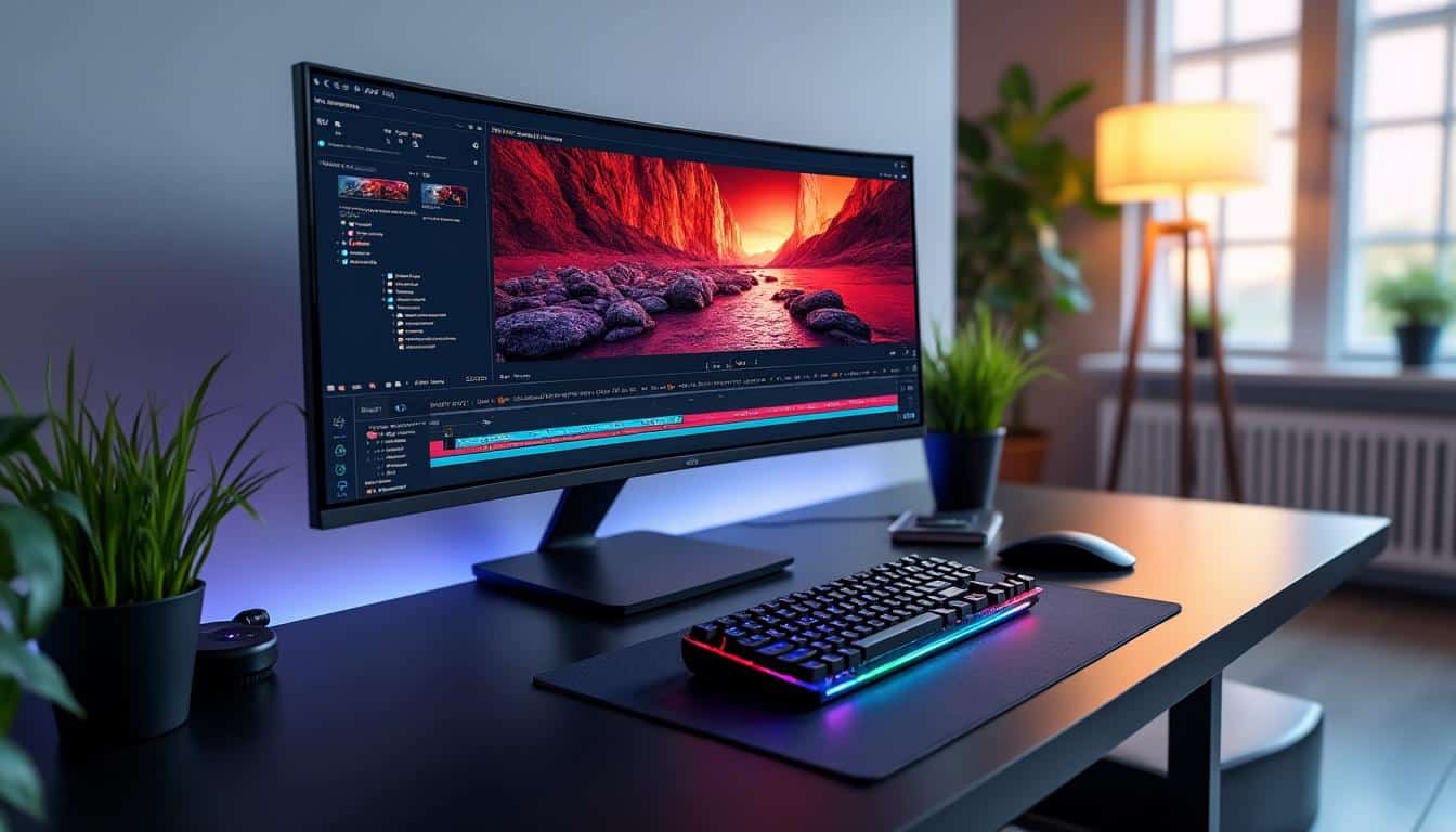 découvrez comment un moniteur 4k hdr améliore votre expérience de montage vidéo sur ordinateur de création, offrant des images d'une clarté et d'une précision exceptionnelles.