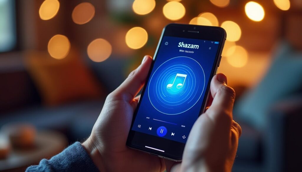 l’application shazam permet d’identifier rapidement n’importe quel morceau de musique en quelques secondes, simplement en l’écoutant.