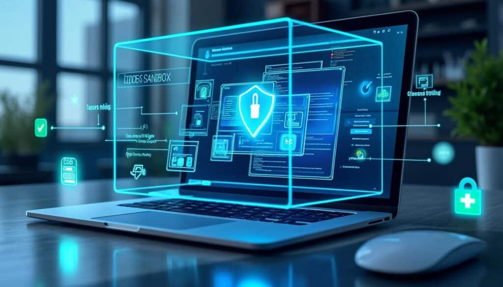 le bac à sable windows permet de tester en toute sécurité les applications douteuses, protégeant votre système des risques potentiels.