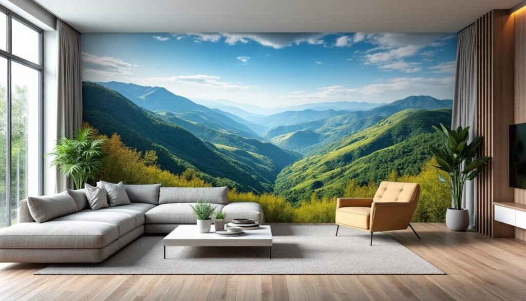 découvrez comment le papier peint panoramique peut agrandir visuellement votre pièce tout en apportant une touche de décoration unique à votre maison.