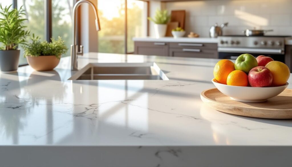 découvrez les avantages du plan de travail en quartz, une surface durable et esthétique idéale pour votre cuisine maison.