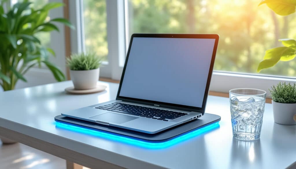 découvrez comment un support de refroidissement peut protéger et optimiser la performance de votre ordinateur portable pendant les chaleurs estivales.