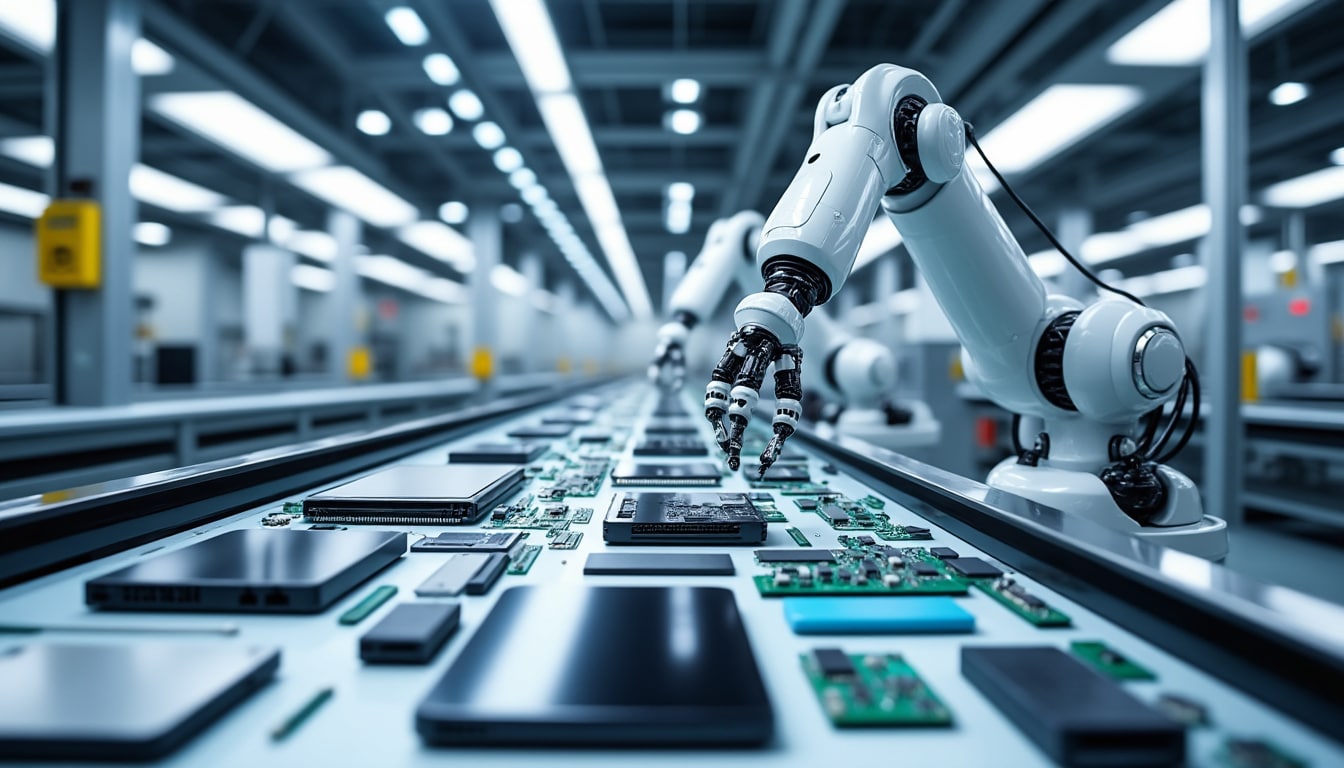 découvrez comment la robotique révolutionne l'automatisation des lignes de production dans le secteur de la high-tech, améliorant efficacité et précision.