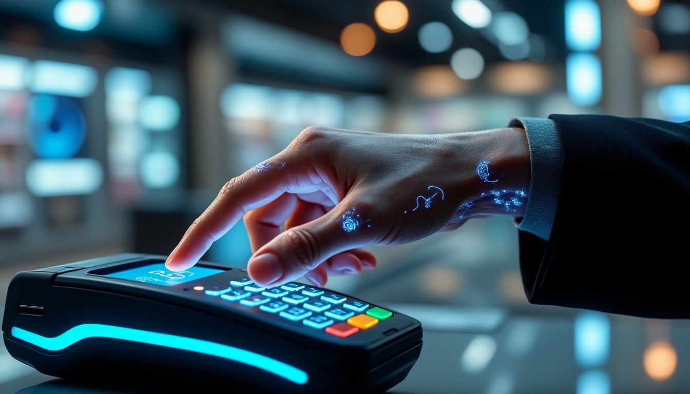 découvrez comment un bio-hacker utilise des implants high-tech pour effectuer des paiements sans carte, révolutionnant ainsi la manière de régler ses achats.