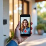 le portier vidéo permet d'identifier facilement les visiteurs de votre maison directement sur votre mobile, garantissant ainsi sécurité et confort au quotidien.
