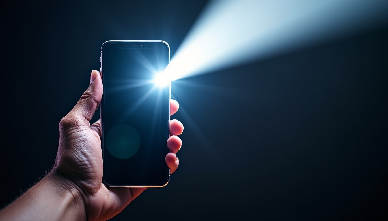 découvrez comment le flash led de votre téléphone se transforme en une lampe torche ultra-puissante pour éclairer vos nuits et vos aventures.