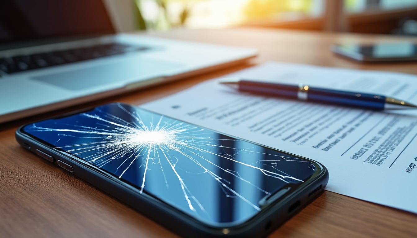 découvrez les conditions du contrat de location de smartphones et d'ordinateurs, notamment les clauses importantes en cas de casse pour bien protéger votre matériel.